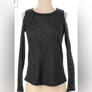 Splendid Cold Shoulder Lightweight Sweater Pullover